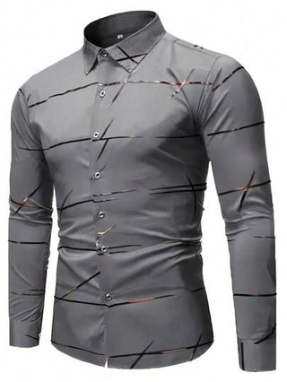قميص ثوب للرجال ذو ياقة مندرين عادي أزرار أكمام طويلة للعمل والتنقل اليومي ، قميص رسمي رفيع المقاس للرجال ، قميص لامع أحادي اللون للرجال. مناسب للارتداء اليومي ، للذهاب للعمل ، للخروجات ، للحفلات ، يمكن ارتداؤه مع بناطيل البدلة أو البدلات للحفلات والأعراس
