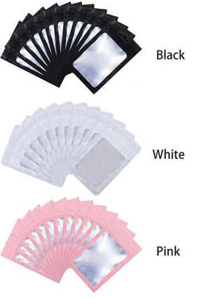 50 قطعة أكياس ألمنيوم إعادة الغلق ، أكياس تغليف محكمة الإغلاق ذاتية، مانعة للماء ومانعة للرائحة من النايلون الألمنيوم ، لتخزين الأطعمة، الحلويات، المكسرات، أحمر الشفاه، الخرزات، تعبئة وعرض المجوهرات والأشغال اليدوية ولوازم صناعة الأظافر والرموش الصناعية ،