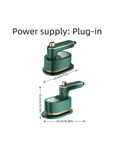 كي كهربائي صغير، مناسب للكي الأفقي والرأسي والتشكيل، مقبض دوار 180 درجة بضغطة واحدة، لوح سيراميك ذو حماية درجة حرارة ثابتة ذكية. مناسب للاستخدام المنزلي والسفر والفنادق.