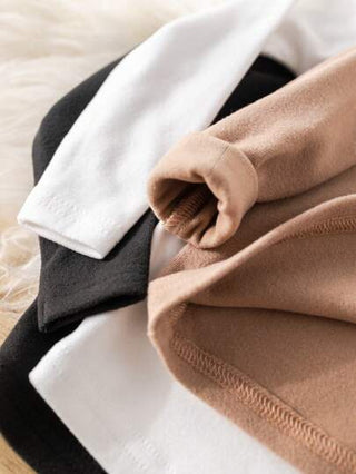 SHEIN 6 قطعة/مجموعة ملابس داخلية للأطفال الصبيان قاعدة طبقة، ملابس علوية رقبة دائرية أكمام طويلة وبنطلون، لون أحادي، فائق اللين والود للبشرة، بدلة نوم