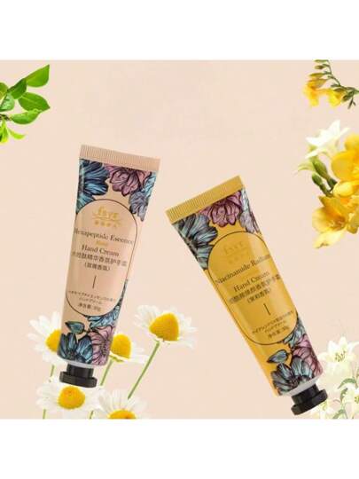 5 حبة مجموعة هدية كريم اليد المعطر - مع زبدة الشيا ، رطوبة لمدة 24 ساعة للأيدي الجافة ، مغذي ومرطب بفيتامين ه- والجليسرين ، خالي من