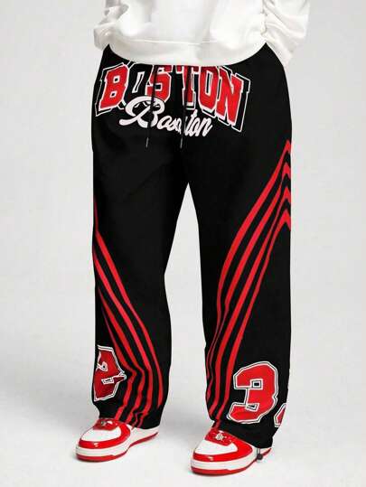 ROMWE MEN Street Life بنطلون رجالي كاجوال بنمط شريطي وحرفي من النوع المتعدد الجيوب ، متعدد الاستخدامات