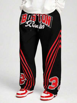 ROMWE MEN Street Life بنطلون رجالي كاجوال بنمط شريطي وحرفي من النوع المتعدد الجيوب ، متعدد الاستخدامات