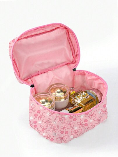 Ashley Baxter رمضان حقيبة مكياج محمولة بنمط الآنسة الكرز الفني، عيد الحب