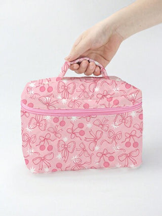 Ashley Baxter رمضان حقيبة مكياج محمولة بنمط الآنسة الكرز الفني، عيد الحب