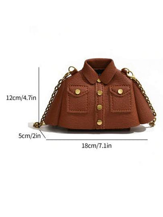 حقيبة صغيرة جدا عصرية مشكلة على شكل ملابس، حقيبة جميلة متعددة الاستخدامات كحقيبة كروس بودي، محفظة أحمر شفاه مع قدرة استخدام محدودة