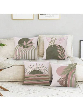 4 قطع أغطية وسائد طراز نوردي بسيط هندسي انتزاعي للديكور المنزلي، أغطية وسائد للغرفة المعيشة، غرفة النوم، الأريكة، كراسي الطعام، (40سم * 40سم ، 45سم * 45سم)