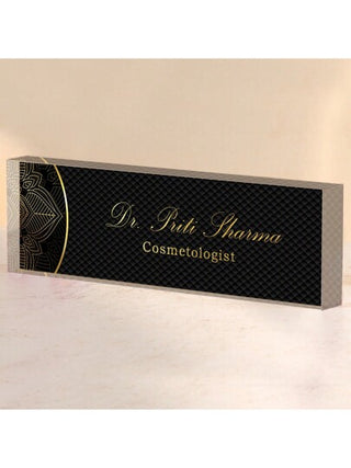 1 قطعة ، لوحة اسم مكتب مخصصة ، بطراز نقود قديمة فاخرة ، لوحات الأسماء الاكريليك الزجاجية المخصصة للمكاتب ، ديكور مكتب اسم الحائط ، إكسسوارات المكتب ، هدية تقدير الموظف والمدير والمعلم (محفور زهرة 1) ، هدايا مخصصة ، ديكور