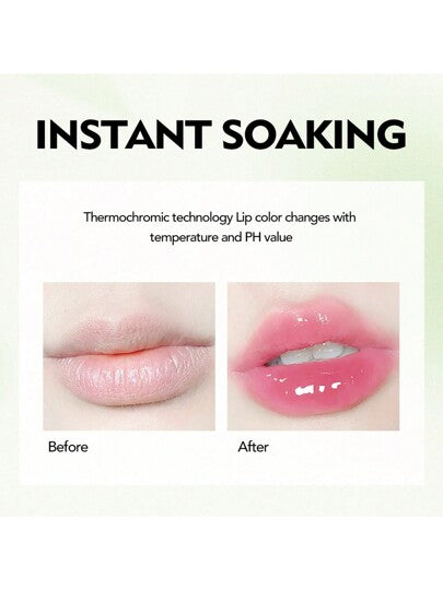 6 قطع شفاه منتج ألوان الشفاه المتغيرة من صبار الصبار ، مجموعة بلسم محسن للشفاه ذي لون أخضر سحري "تغير لون الشفاه وفق حموضة الجسم" ، مجموعة مكياج ملمع شفاه جيلي وتاتو شفاف من الزهور السحرية، مقاوم للماء لصبيات ونساء