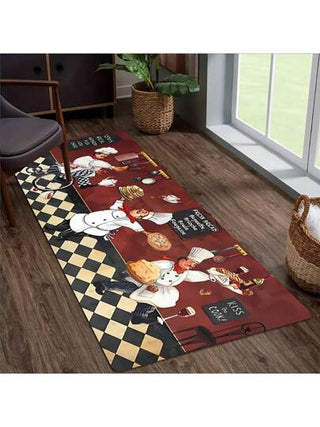 قطعة واحدة سجادة أرض المطبخ على شكل طاهي متين، سجادة المطبخ