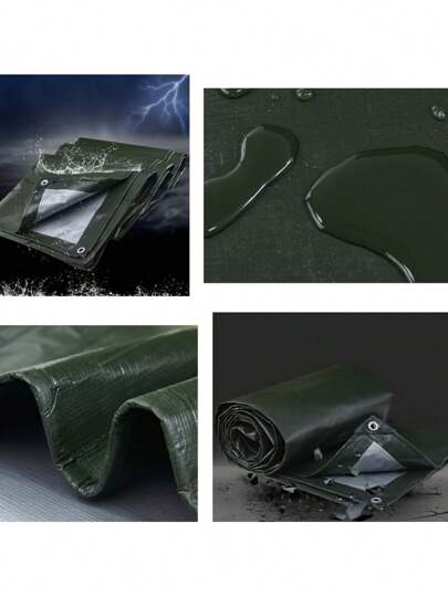 تربولين بلاستيكي مقاوم للماء بحماية من الأشعة فوق البنفسجية، وقوي ومقاوم للتمزق، مع حواف مقواة ومسامير مقاومة للصدأ، مناسب لاستخدامات متعددة مثل الأسطح والتخييم والفناء والحمامات السباحة والقوارب والسيارات وغيرها