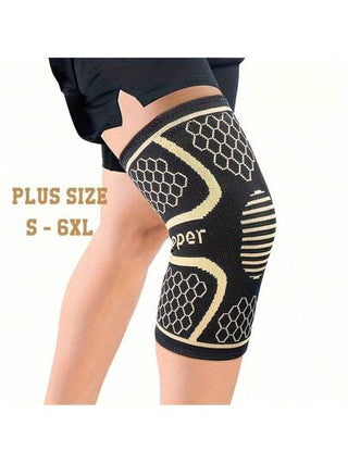 1 / 2 قطعة من الأربطة النحاسية لألم الركبة وأكمام الضغط للركبة للرجال والنساء، وسادات الركبة الطبية الدرجة للجري والتنزه والعمل والتهاب المفاصل والرباط الصليبي وشرخ الغضروف وتخفيف آلام المفاصل