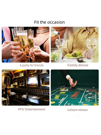 20 قطعة من النرد الملون أكريليك للحفلات الاجتماعية مع الأصدقاء والعائلة، وأنشطة الترفيه والمواعدة الليلية للأزواج، هدايا عيد الزواج المميزة بألوان عشوائية