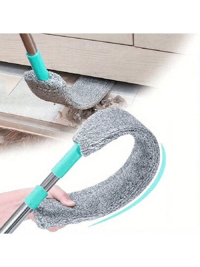 1 طقم فرشاة نايلون متداخلة مع مقبض قابل للتمديد ، فرشاة تنظيف للأماكن الضيقة قابلة لإعادة الاستخدام والغسل ،متعددة الأغراض للاستخدام الجاف والرطب لتنظيف الأسقف العالية والأرائك والأسرة والأثاث من تحت