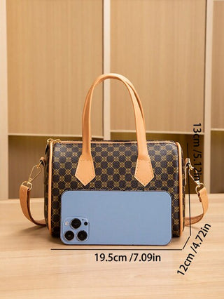 1 حقيبة كتف جديدة بطراز كلاسيكي رجعي للبنات، حقيبة متنوعة الاستخدامات مناسبة للتنقل اليومي