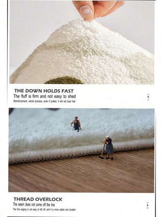 قطعة سجادة فرو صناعي فاخرة ورقيقة مناسبة لغرف النوم والحمام وغرفة المعيشة والمطبخ، مصنوعة من مواد ناعمة وصديقة للبشرة مناسبة للفصل الشتوي