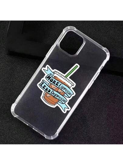 قطعة واحدة ملصق فينيل بقياس 3 بوصة ذو موضوع "المزيد من الإسبريسو وأقل من القهوة" ، مقاوم للماء ، مثالي للأجهزة المحمولة وأغطية الهواتف وزجاجات المياه والحقائب والسيارات والجدران والثلاجات وغيرها ، ملصق مضحك ومرح للمحبي القهوة ، سهل التطبيق والإزالة ، مناس