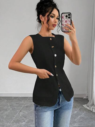 Firerie جاكيت الكلية الأساسي بأزرار وجيوب مع تصميم أنيق وكاجوال للاستخدام في العمل