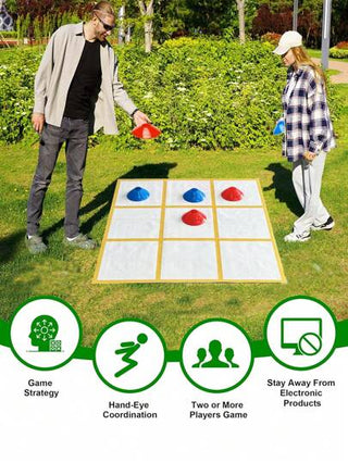 أدوات بناء فريق ممتعة - لعبة حلقات الأصابع الخارجية، لعبة رمي حلقات الأصابع الإحدى عشرة محمولة مع 8 قطع شطرنج، لحدائق الفناء والمسابقات والعمل الجماعي (للكبار فقط)