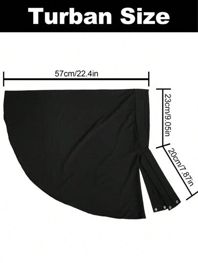 غطاء رأس توربان للنساء سهل السحب والتحويل، وشاح للرأس مريح للاستخدام اليومي العادي