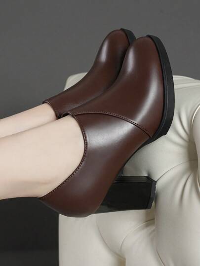 بوت كاحل للنساء ، بوت قصيرة ، بوت كعب عالي ، بوت جلدية ذات أصابع مدورة ، بوت عمل احترافية ، بوت عميقة القطع ، بوت رقص منصة مقاومة للماء ، بوت حفل للفستان الصيني الممر الشهير