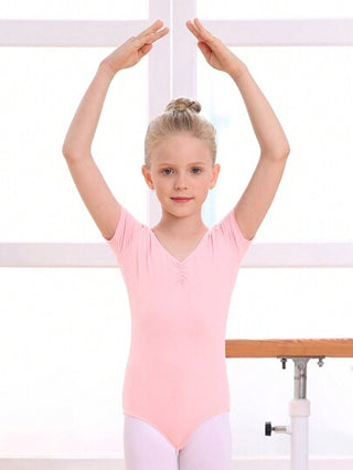 ملابس رياضية أطفال E.DANCE بذلة رقص طويلة الأكمام من الليكرا للفتيات المراهقات