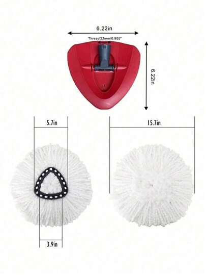 رؤوس مسح قابلة للاستبدال ، متوافقة مع مسح O-Cedar / Easywring سبين ، 2 قطعة من رؤوس المسح الميكروفايبر الفائقة