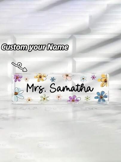 قطعة واحدة لوحة الاسم على المكتب مخصصة بأسلوبين، لوحة اسم مخصصة للمكتب، هدايا عيد الميلاد المخصصة لزملاء العمل، ديكور مكتبي، هدايا المكتب للزملاء والموظفين والمدير والمعلم والأخصائي الاجتماعي، هدايا عيد الميلاد، ديكورات مخصصة، هدايا العطلات