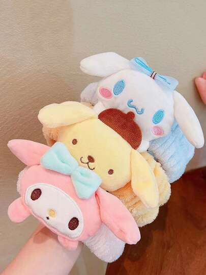 Sanrio وردة شعر من الفراء الناعم بشكلي كورومي وميلودي من ساغنوريو قطعة واحدة