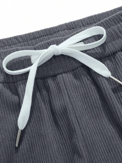 بنطلونين مريحين على الساق مستقيمين عادية، بنطلونات طويلة صيفية فضفاضة متعددة الاستخدامات للرجل