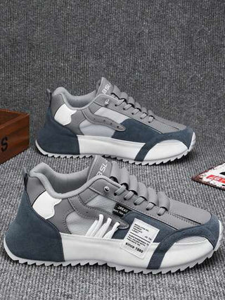 أحذية رياضية نفاذة للهواء سميكة الأساس، أحذية منصة كاجوال للرجال