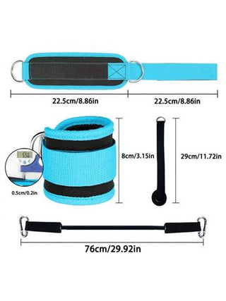 3 قطع من طقم أربطة الكاحل القابل للتعديل، أشرطة المقاومة للياقة البدنية المنزلية وأجهزة تدريب الجيم، معدات اليوجا والأوزان للكاحل والساق والقوة والتمرين، ملحقات بناء الجسم