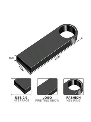 محرك فلاش USB قابل للتخصيص بشعار جديد، سعة 64 جيجابايت،محرك فلاش 32 جيجابايت،محرك فلاش 128 جيجابايت، قرص معدني USB 2.0، هدية، طباعة بالليزر