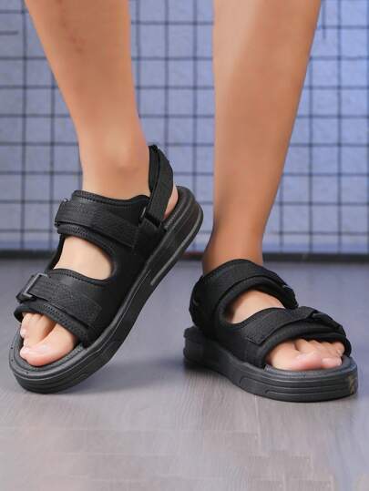 صنادل صيفية للرجال لعام 2024 جديدة - قاع ناعم مضاد للانزلاق, أحذية شاطئ موضة عفوية قابلة للفك ذات استخدام مزدوج, نمط عشوائي جانبي