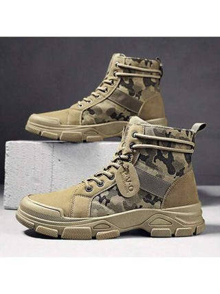 بوت رجالية، بوت عالية الرقبة لفصلي الخريف والشتاء، بوت عمل بطراز إنجليزي، بوت صحراوية أمريكية عتيقة للدراجات النارية والخارجية، بوت عسكرية رفيعة، الرجاء طلب مقاس أكبر بمقدار مقاس واحد