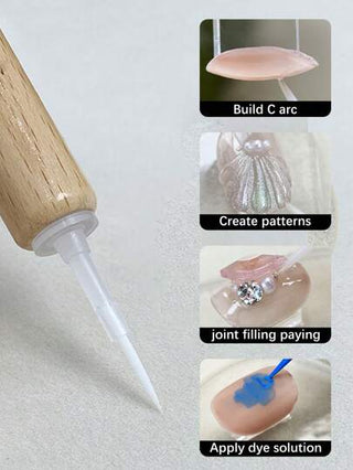 Beautizon Nailartlab 20 قطعة / 21 قطعة مجموعة فرشاة طلاء أظافر صالون، فرشاة مزدوجة الرأس مسطحة ومدببة لفن الأظافر، مناسبة لأظافر الجل متعددة الأغراض، بسيطة وملائمة