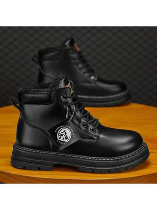 بوت رجالية شتوية جديدة لعام 2024، بوت ثلج عصرية بطانة حرارية مُقلَّدة، بوت كاجوال خارجية عصرية متعددة الاستخدامات للرجال، ملاحظة: هذا البند صغير الحجم، يرجى طلب مقاس أكبر بمقدار مقاس واحد