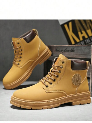 بوت تسلق للرجال، بوت مريحة وخفيفة التنفس لا تنزلق، مناسبة للمشي والتنزه في الربيع والخريف والشتاء، تنسق مع الجينز