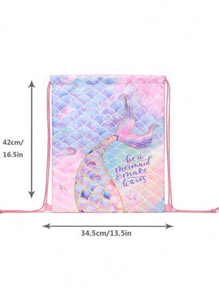 حقيبة رباط رياضية، حقيبة ظهر بسير رباطي بنمط الحورية للتنزه والياقة البدنية والسفر، تصميم إبداعي لحقيبة الظهر بسير رباطي، حقيبة مدرسية، حقيبة صغيرة، حقيبة ظهر صغيرة، حقيبة ظهر لطفل صغير، حقيبة ظهر مدرسية، حقيبة ظهر