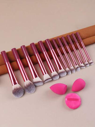 15 قطعة / 13 قطعة / 11 قطعة / 8 قطع / 6 قطع مجموعة فرش مكياج، تشمل فرشاة البودرة، فرشاة الأحمر، فرشاة البرونزر، فرشاة ظلال العيون، فرشاة الرموش، فرشاة كحل العين، إسفنجة مكياج مائلة، إسفنجة مكياج مستديرة ، وسادة بودرة مستديرة، وسادة بودرة مثلثة،...