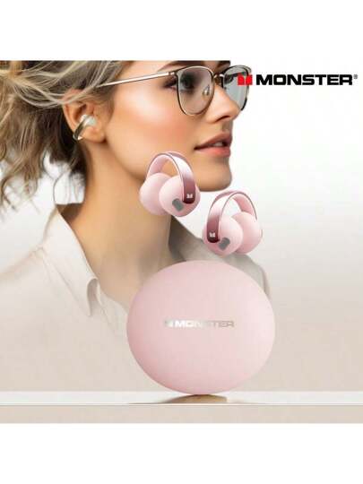 Monster Monster Airmars XKT30 OWS سماعة لاسلكية تعمل بالبلوتوث V5.4 سماعة أذن مزودة بمشبك مزدوج الوضع سماعات تحسين الجهير الصوت المحيطي سماعات الأذن التعبئة والتغليف الصينية