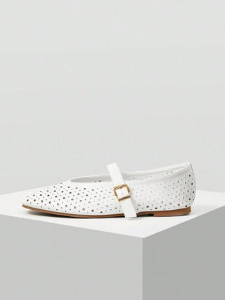 MOTF PREMIUM أحذية مسطحة بفتحة مربعة، لعيد الحب، الربيع، إجازة الربيع والعيد