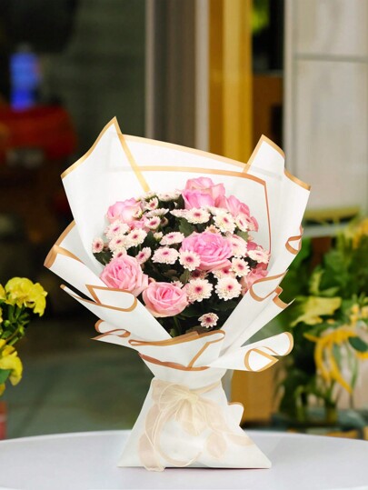 40 قطعة ورق تغليف الزهور ، على الطراز الكوري لتغليف الزهور في بنوم بنه ، إمدادات زهور زخرفية لأعمال DIY وتغليف الهدايا ، 23 بوصة * 23 بوصة ، ورق تغليف ، ورق نسيجي ، إمدادات تشكيلة الزهور ، ورق نسيجي وردي للأكياس والتغليف الهدايا ، ورق تغليف هدايا متعدد ال