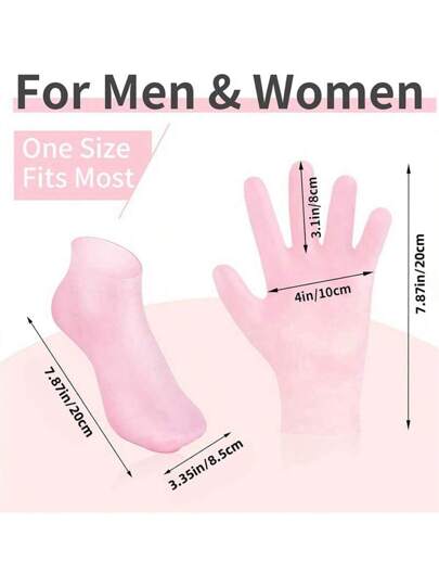 قناع سيليكوني مرطب للأيدي والقدمين، قفازات وجوارب مغذية بزيوت طبيعية، مزيل برغي، ترطيب