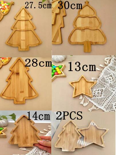 1 حبة / 2 حبة طبق حلويات على شكل شجرة عيد الميلاد من الخيزران، طبق مكسرات وحلوى إبداعي ، صينية تخزين للطاولة ، طبق سلطة الفواكه والخبز ، ديكور أعياد الميلاد ، هدايا عيد الميلاد القابلة للغسل ، عيد الميلاد السعيد ، عيد الميلاد، حفلة عيد الميلاد