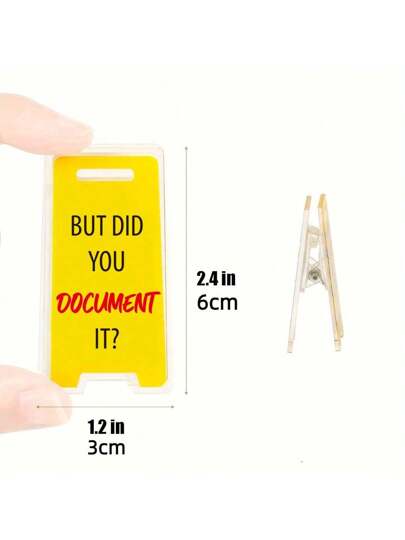 لافتة مكتب أكريليك "ولكن هل قمت بتوثيقه؟" - ديكور مكتب ساخر، هدية جامعة للزملاء، ديكور غرفة متنوع عودة للمدرسة