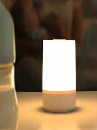 مصباح جانبي يعمل باللمس بضوء دافئ، ضوء ليلي محمي للعين، توصيل USB/قابل للشحن، مصدر طاقة بطريقتين ، ضوء نوم لمساعدة الطفل