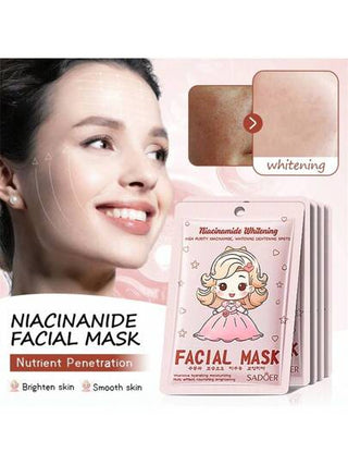 SADOER 1 قطعة / 15 قطعة / 30 قطعة / 50 قطعة قناع وجه مرطب ومنشط للكولاجين بوزن 25 جرام لتفتيح البشرة