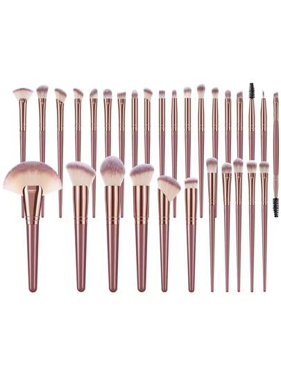 مجموعة أدوات مكياج 6/9/30/38/68 قطعة تتضمن: 30 قطعة من فرش المكياج + 3 قطع من قطع البودرة المثلثة + 3 قطع من قطع البودرة الوسادية الصغيرة + 3 قطع من وسادات البودرة الوسادية + 2 قطع من إسفنجات تنظيف الوجه + 1 قطعة من أداة الضغط الباردة للوجه + 1 قطعة...