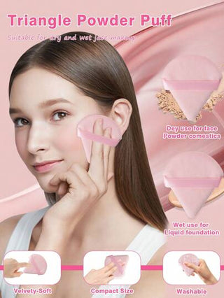 مجموعة أدوات مكياج 6/9/30/38/68 قطعة تتضمن: 30 قطعة من فرش المكياج + 3 قطع من قطع البودرة المثلثة + 3 قطع من قطع البودرة الوسادية الصغيرة + 3 قطع من وسادات البودرة الوسادية + 2 قطع من إسفنجات تنظيف الوجه + 1 قطعة من أداة الضغط الباردة للوجه + 1 قطعة...